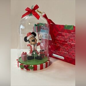 Disney Mickey Mouse Santa Ornament - Red, Green, and White